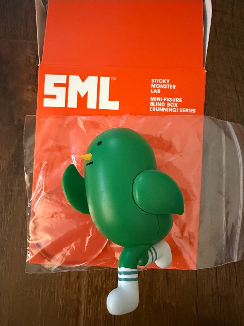 SML Sticky Monster Lab Green Running Bird Vinyl Figure